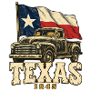 Texas Retro-Truck Flagge 1845