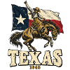 Texas 1845 Western Reiter Flagge