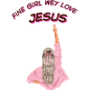 feines Mädchen, wir lieben Jesus