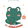 Kleiner Frosch 1% Verbleibend