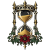 Sanduhr mit Efeu – Gothic Art