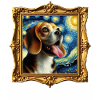 Beagle Starry Night