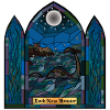 Loch Ness Monster Buntglas