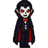 Vampirischer Cartoon Look mit Cape