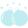 Pastellkugeln Weihnachtsornament