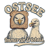 lustige Ostsee Möwe