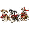 🎁 Weihnachts-Schlittenhunde