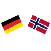 Deutschland Norwegen Freundschaftsflagge