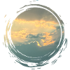 Sunlit Sky Circle Pinseldruck