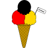 Deutschland Germany Flag Eiscreme