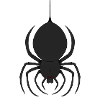 Düstere Spinne mit Roten Augen