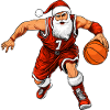 Basketballer Weihnachten / Santa