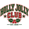 Holly Jolly Club Weihnachtsemblem