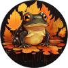 Herbstfrosch bei Sunset, Dunkle Stimmung