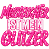 Muskelkater Glitzer Statement - Fitness Outfit