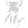 Schweinerauchen im Anzug
