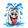 Spritzender Dosenfreund
