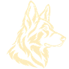 Schäferhund Linienkunst – Minimalistisches Porträt