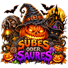 Süßes oder Saures Halloween Kürbis