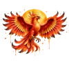 Feuerphönix Aquarell