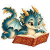 Blaues Drachen-Lesebuch
