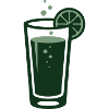Ingwer Limonade Cocktail Glas Logo