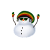 Rasta Schneemann - Mit Sonnenbrille