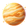 Goldplanet Jupiter Wirbel