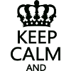 Königskrone Keep Calm Motiv