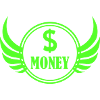 Winged Money Neon