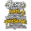 Jesus Salz statt Zucker Bibelvers
