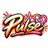 Pulse Graffiti Herz Neonschrift