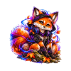 Neon-Fuchs – Gamer im Herbstmodus