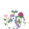 Einhorn Blumen Kinder märchenhaft Lavendel