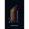 Urban Frequency – Moderne Skyline mit Schriftzug