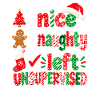 Nice Naughty Left Unanswered – Weihnachtsdesign