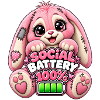 Social Battery Hoppelbunny 100%