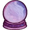 Violette Orb Aquarellkugel