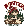Winter Cat Club Gemütliche Katze