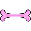 Pinkes Hundeknochen