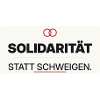 Solidarität statt Schweigen – Mutiger Schriftzug