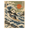Panda, Surfen, Japanisch, Surfer, Pandabär