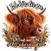 Highland Kuh Zuhören Spruch