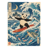 Panda, Surfen, Japanisch, Surfer, Pandabär