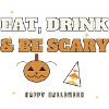 Essen, Trinken & Sei Gruseliges Halloween-Tee