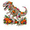 Dia De Los Muertos Dinosaurierskelett