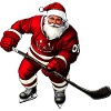 Weihnachten Eishockeyspieler