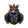 Adler Kopf mit Krone