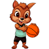 Basketballer Eichhörnchen