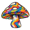 Psychedelischer Regenbogenpilz
